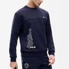 FILA Athletics Printed Knit Pullover Sweatshirt Men Sweatshirt Royal-Blue A11M213201F-NV