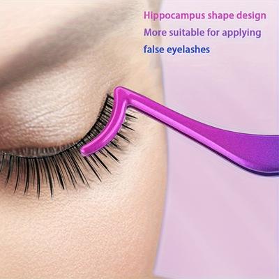 Colorful Stainless Steel False Eyelash Clip Sea Horse Clip Eyelash Curler Tool Beauty Tool False Eyelash Tweezers