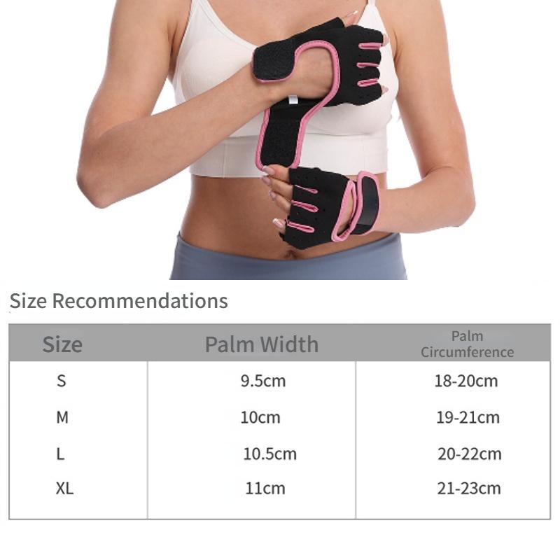 Mănuși de haltere Femei Bărbați Mănuși de fitness pentru gimnastică, cu jumătate de deget, respirabile, anti-alunecare, cu gel pentru antrenament pentru culturism, gantere, mănuși