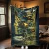 1pc Lord of the Rings  - Throw Blanket, Soft, Flannel Blankets, Living Room,  All Seasons Use-1021001