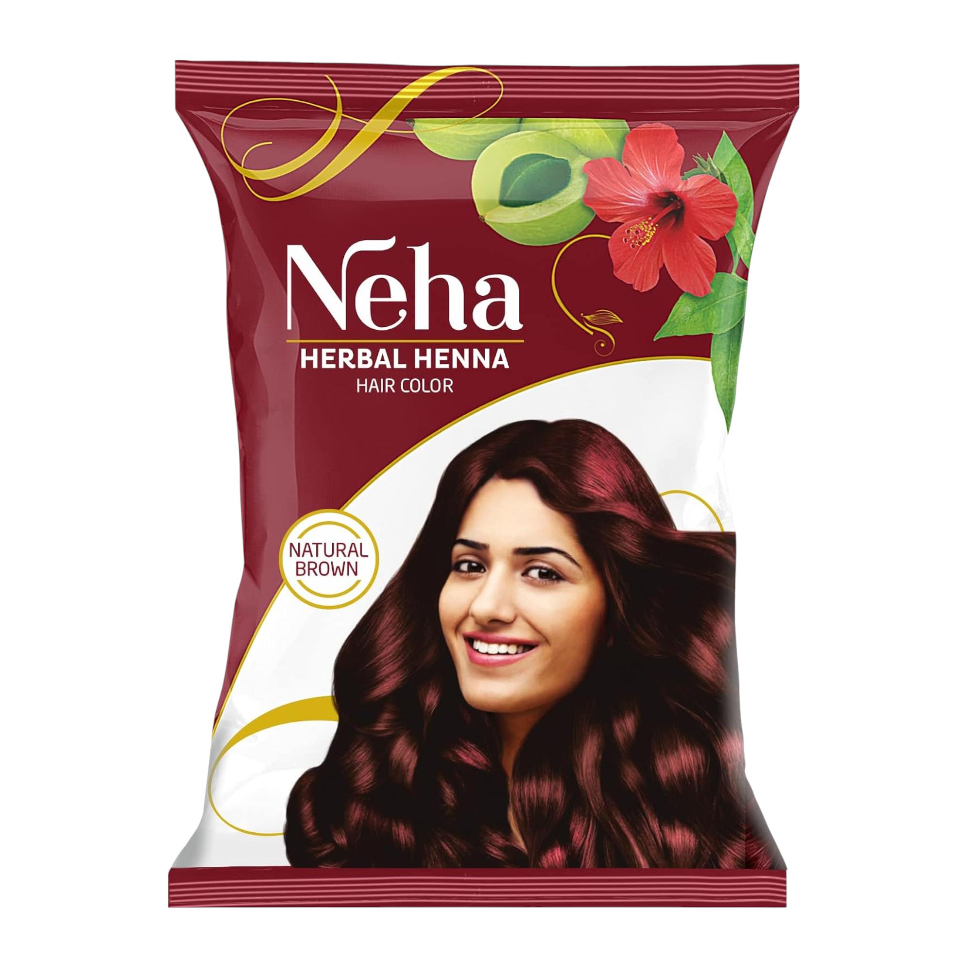 

Neeta Herbal Henna Based Natural Brown Hair Color Powder For Soft Nourished Hair Shine And Gentle Coloring Experience Pack Of 10 x (15 g Each)