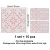 Pink Pattern Stickers Waterproof Tile Stickers DIY Decoration