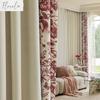 Blackout Thick Chenille Curtain Designer Window Screen Curtain for Living Room Kitchen Bedroom Home Decor Window Custom