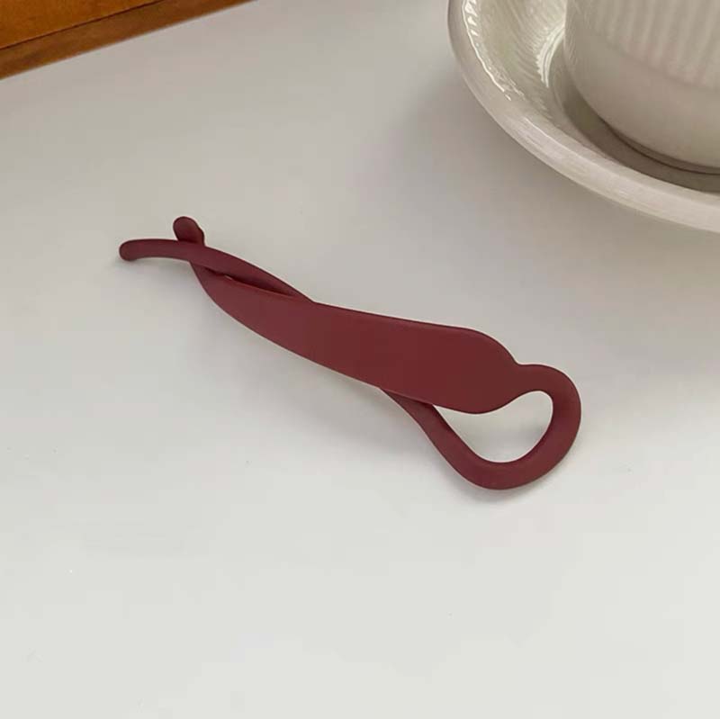 Frosted Matte Banana Clip Korean Simple Hair Clip Resin Acrylic Hairpin Ponytail Barrettes Hair Claw Casual All-match Headdress