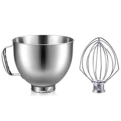 Miska ze stali nierdzewnej do ubijania jajek do miksera KitchenAid 4,5-5 kwarty z pochyloną głowicą do miksera KitchenAid Miska do mycia w zmywarce