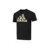 T Shirts Men's Black Crew Neck Moderate Straight Fit HG2178