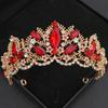 Baroque Crystal Tiaras and Crowns for Women Rhinestone Prom Diadem Headband Bridal Wedding Hair Accessories Jewelry Crown Tiara