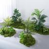 Luxury Faux Green Plant and Flower Decor - Indoor Moss and Grass Clusters for Elegant Landscaping.