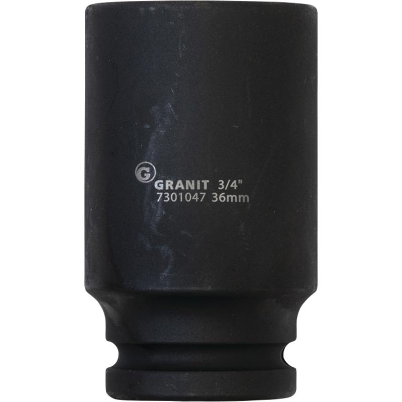 Long impact socket 3/4 inch DIN 3129