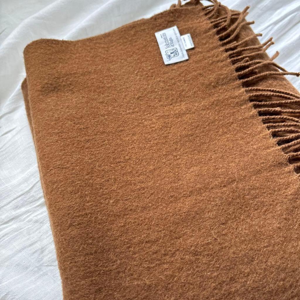 Used Johnstons Camel Stole