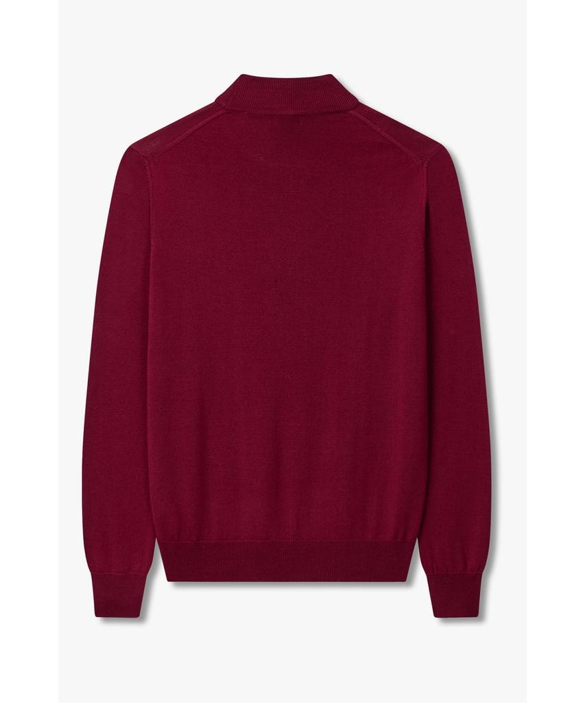 MAN ON THE BOON [Morgano] Mock Neck Wool Knit Pullover_Burgundy 4715313909
