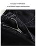 Women's High Waist Velvet Straight Leg Jeans - 2025 Trendy Narrow-Wide Pants for Autumn & Winter