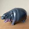 Mini Moo Deng Hippo Ornaments The Bouncy Pig Hippo Resin Figurines  Fans Collection
