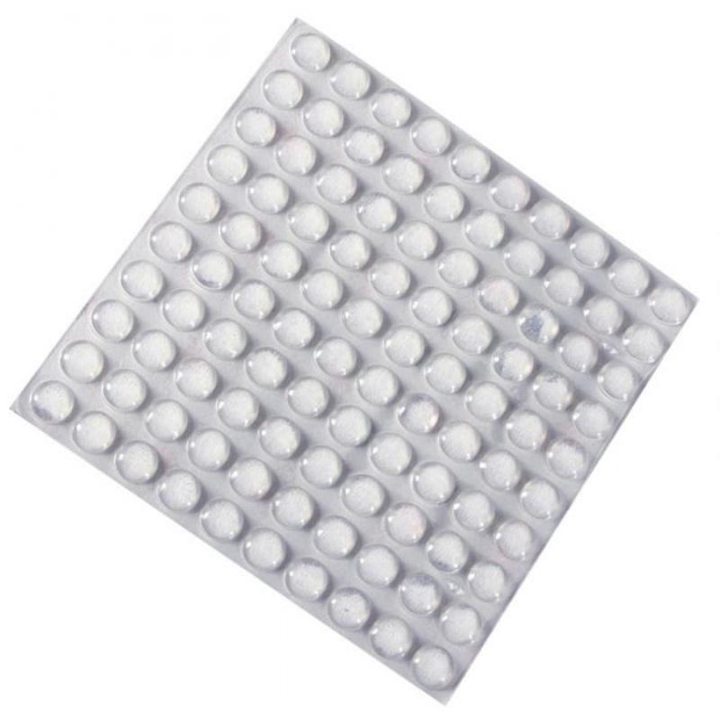 100Pcs Hot Sale Self Adhesive Round Silicone Rubber Bumpers Soft Transparent Black Anti Slip Shock Absorber Feet Pads Damper