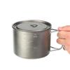 Oem Polar Outdoor Titanium Pot Coffee Hiking Camping Accessories Cookware Hanging Pan Cooking Cup Pot With Portable Bag