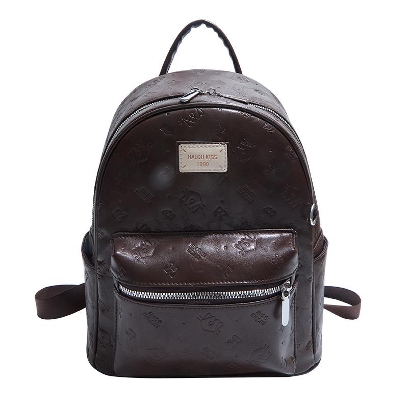 2025 American Retro Brown Large-Capacity Versatile Handbag Backpack