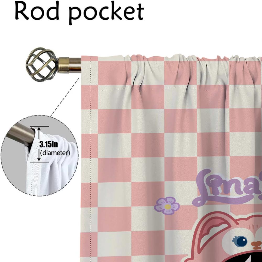 Liebliches Mädchen Modernes Wohnzimmer Vorhänge für Kamera-Jalousien Verdunkelungsvorhang Heim-Innenvorhänge 2 Stück Halloween-Dekoration