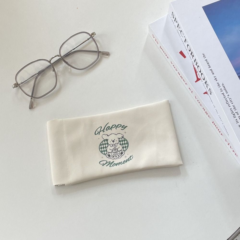 Automatic Closing Eyewear Storage Bag Cute Puppy Glasses Box Sunglasses Protective Cover  Girl