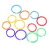20Pcs Circle Loose Leaf Easy Rings Notebook Book Binder Plastic Hoops Diy Albums
