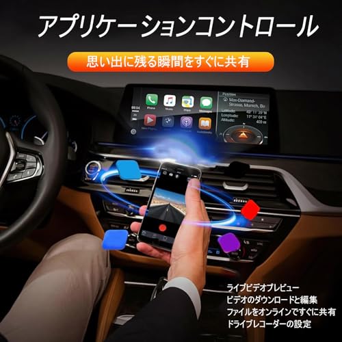 Stynxro Dashcam, Front and Rear Cameras, 1080P Full HD, 3-Camera Simultaneous Recording, WDR Function, Loop Recording, G-Sensor, Parking Monitoring, 1