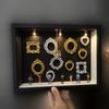 DIY Mini muzeum siluetní krabička s malými rámečky figurka světlo personalizovaný fotorámeček stínová krabička výročí svatba narozeninová dekorace