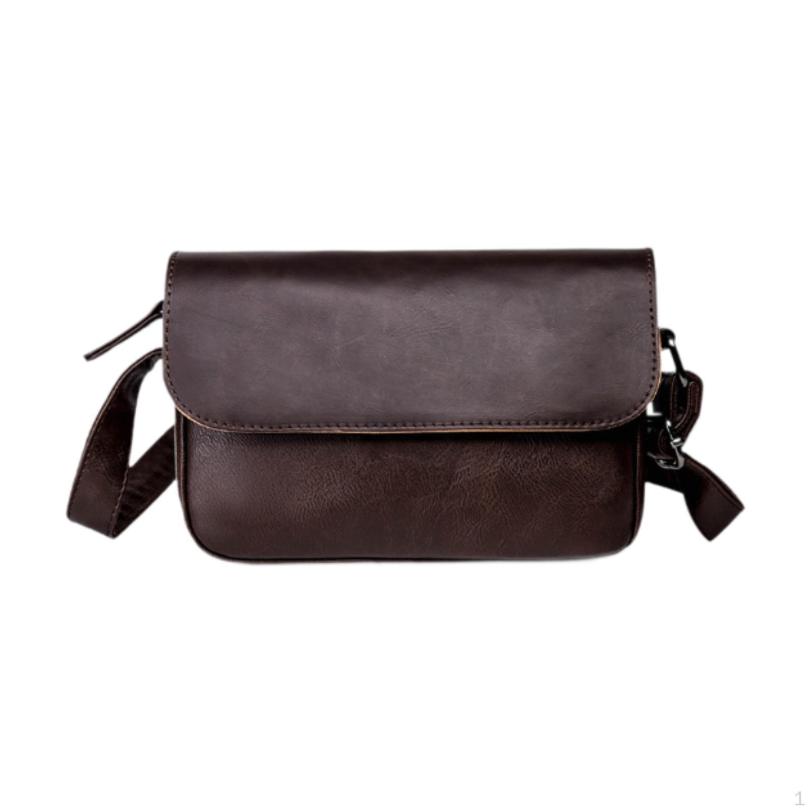 

Деловая сумка через плечо, легкая, из искусственной кожи, повседневная сумка-мессенджер для ежедневного шопинга, для всей семьи кофейный