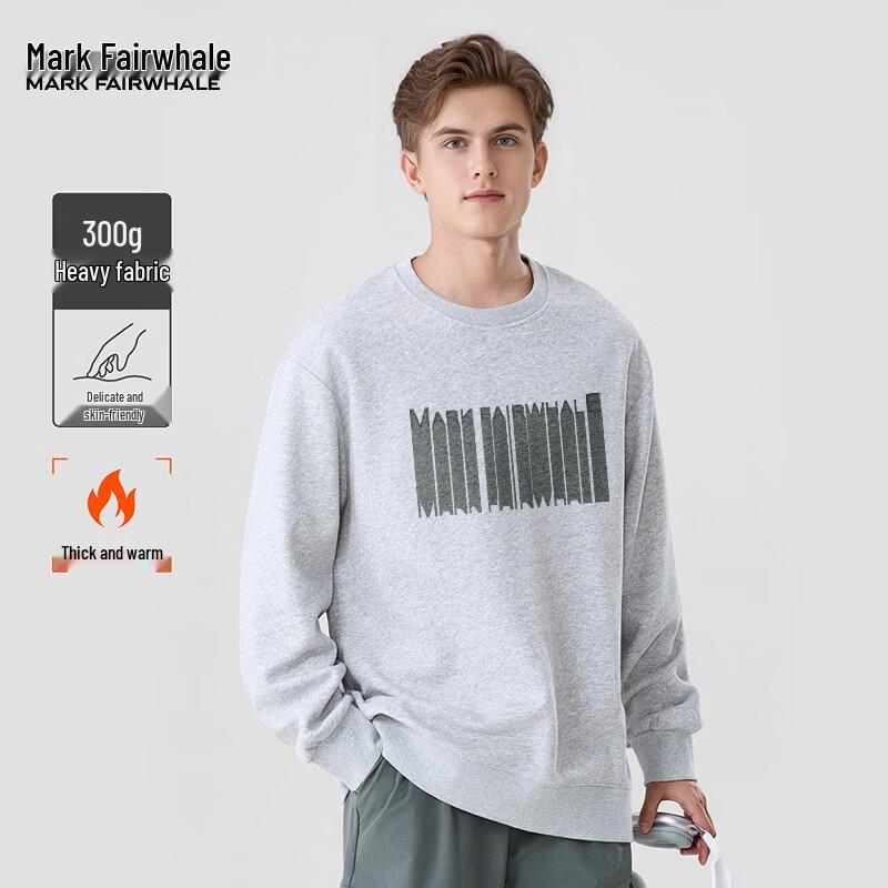 MARK FAIRWHALE Men's Loose Fit Crewneck Sweatshirt