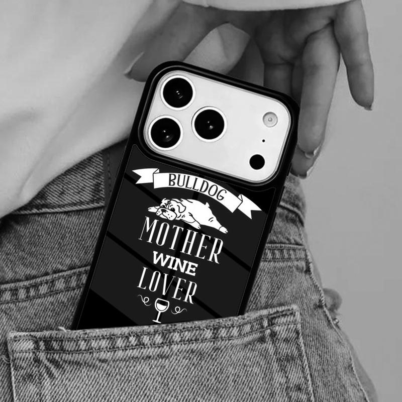 life is better with a bulldog mom Phone Case for iPhone 17ProMax 12 13 14 15 16e 17 Pro Max Plus Air Cover
