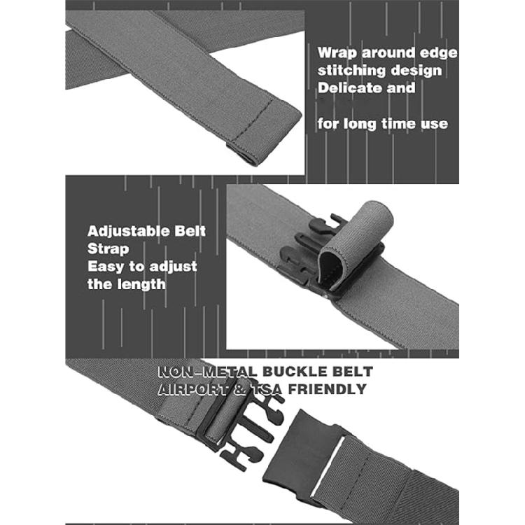 Adjustable Buckles Braided Belt Unisex Jeans Waistband Stretch Woven Belt for Outdoor Sports