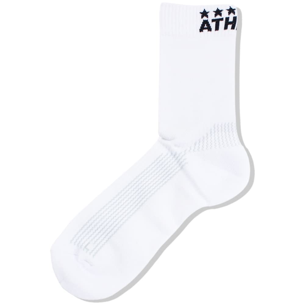 

ATHLETA Training Mid Size White 05293J Socks, 22-24cm, (10),