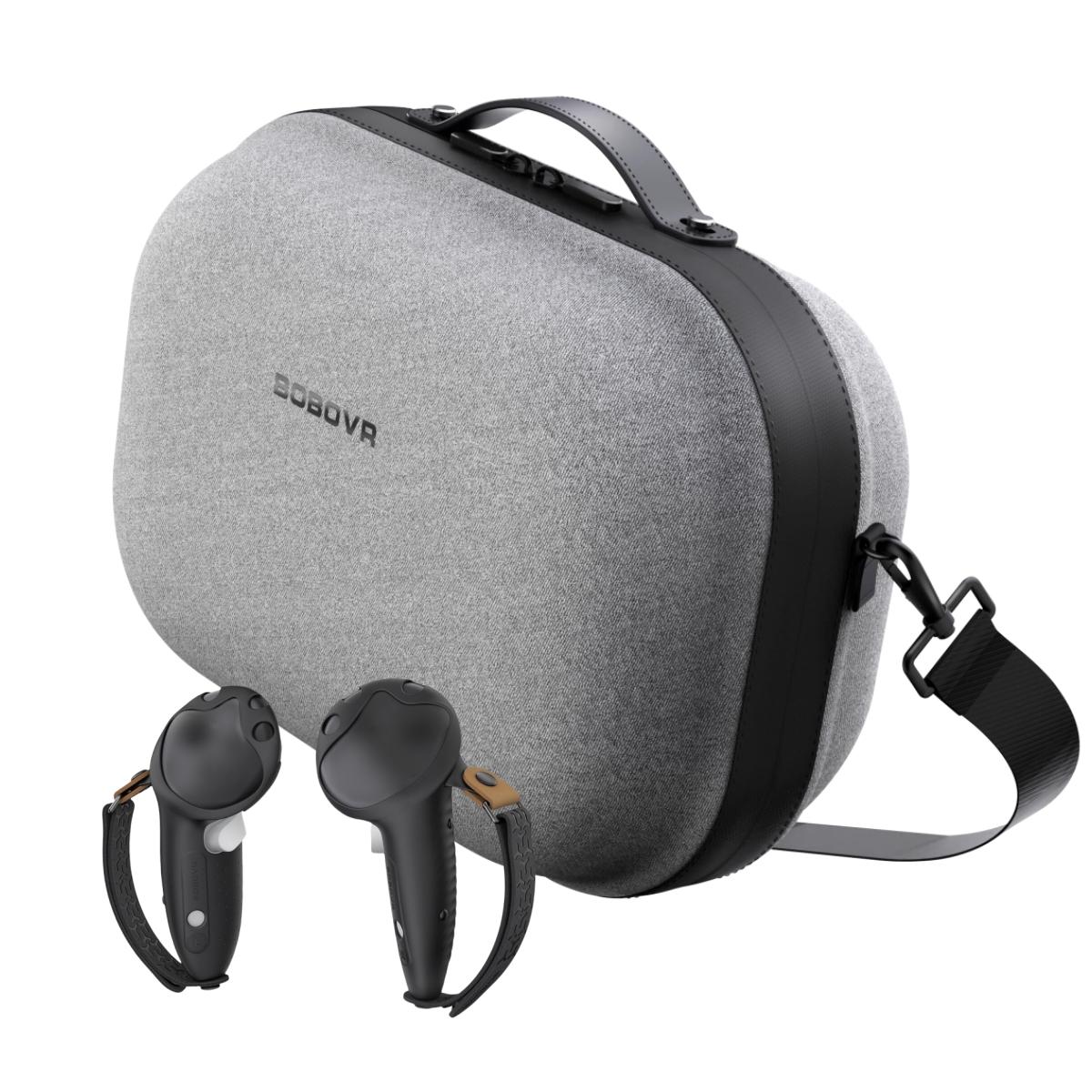 

Чехол для переноски BOBOVR C3, разработанный для Meta Quest 3 / 3S и BOBOVR S3PRO, чехол-слинг с ремешком на голову, а также регулируемая рукоятка контроллера BOBOVR G3 PLUS