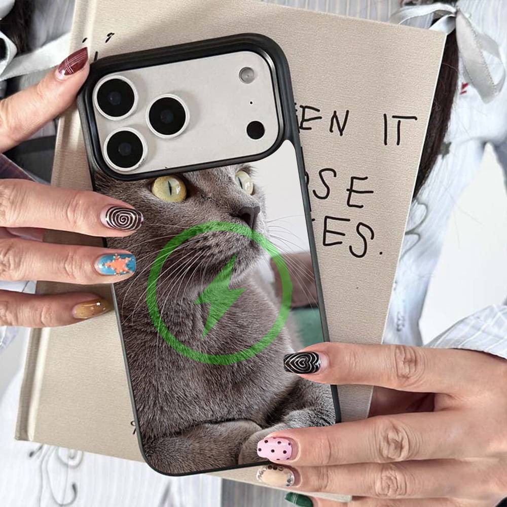 

British shorthair cat For Magsafe Wireless Charge Case For iPhone 17 16 15 14 13 12 11 15 Pro Max Magnetic Cover iPhone 16pro max