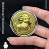 1Pcs Gold Plated Year Of Goat Commemorative Coin Nice Design Red Envelope Package New Year Gifts Collection