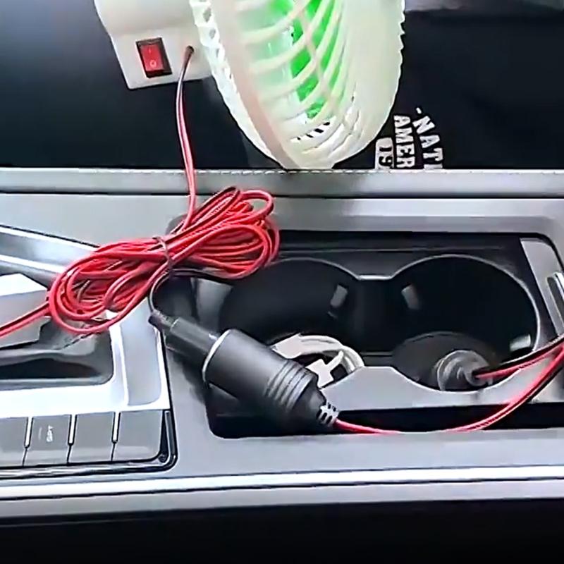 12V 24V 15A Car Lighter Socket Splitter Extension Power Cable With Safety Switches LED Indicators 15A Fuse Protections