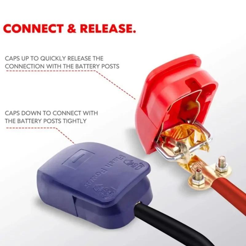 1 para zacisków szybkozłącznych do zacisków dodatnich i ujemnych elektrod, zaciski akumulatora samochodowego, akcesoria samochodowe