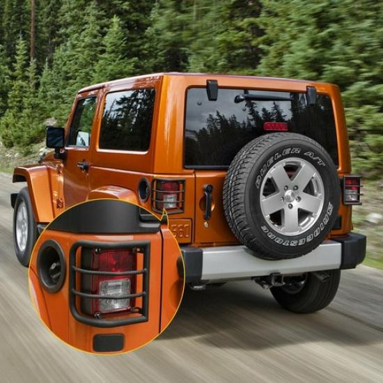 Rear Tail Light Cover Guard Protector For Jeep Wrangler JK Rubicon Sahara 2007+