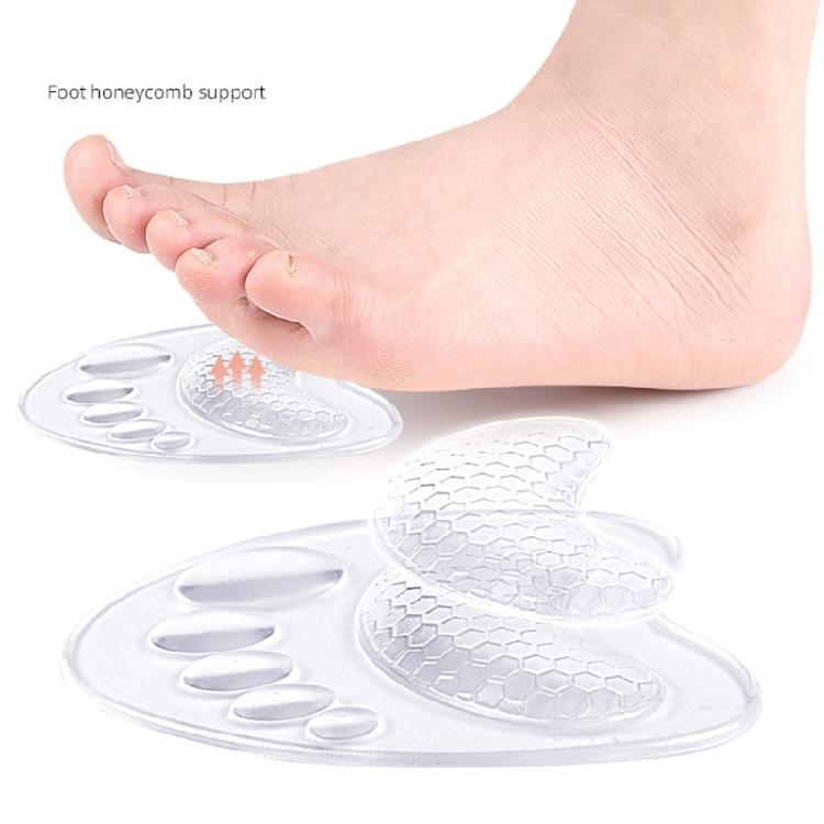 4Pairs High Heel Protectors Pads Soft Forefoot Cushion Anti Blister Adhesive Shoe Inserts For Women Dress Shoe
