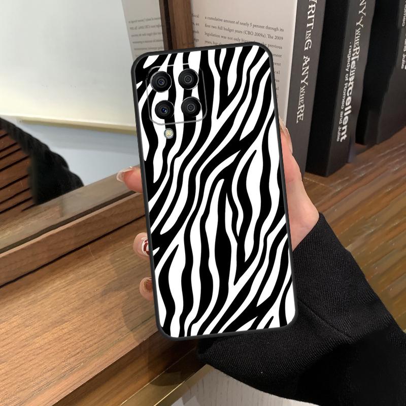Zebra-Streifen-Druckabdeckung für Samsung Galaxy M23 M33 M53 M13 M51 M11 M31s M30s M12 M32 M52 M20 M14 M34 M54 Fall