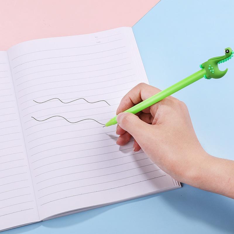 10Pcs Dinosaur Neutral Pen for Smooth Writing, Suitable for Office Work, Problem Solving, Signature Writing, Diary, Note Taking, Student Classroom Pri