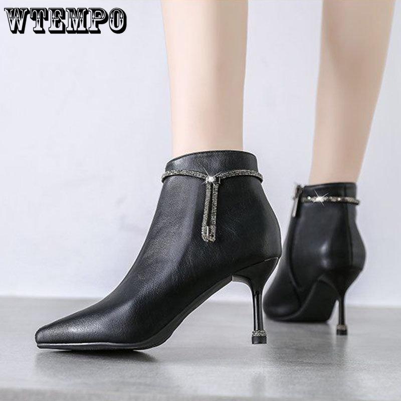 Женские ботинки с острым носком — фото 14