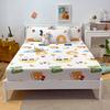 Colorful Floral Fitted Sheet Set 100% Cotton Bedding Set 3Pcs Bed Cover Pillowcases Skin-friendly Breathable Bedroom Decor