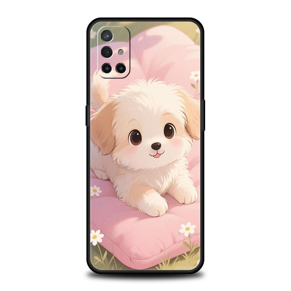 Cute Little Dog Phone Case For Oneplus 13R 13 12R 11 10T 10R Nord N100 N200 N10 10 9 9R 9RT CE 3 2 Z Pro 5G Soft TPU Cover Capas