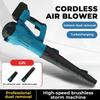 Mamidw 38000RPM Brushless Cordless Air Blower Handheld Leaf jet Turbo Blower Power Tool For Makita 18V Battery