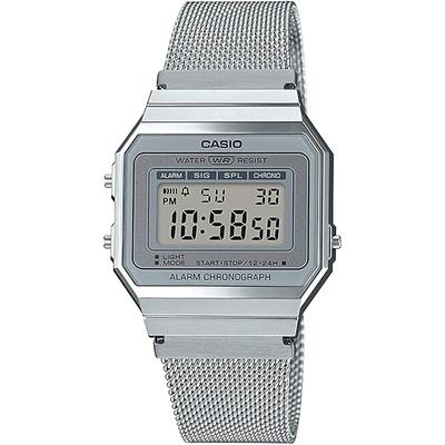 CASIO Digital Watch Vintage Series A700WM-7A Metal Mesh Band Men's Women's Silver Oversea...