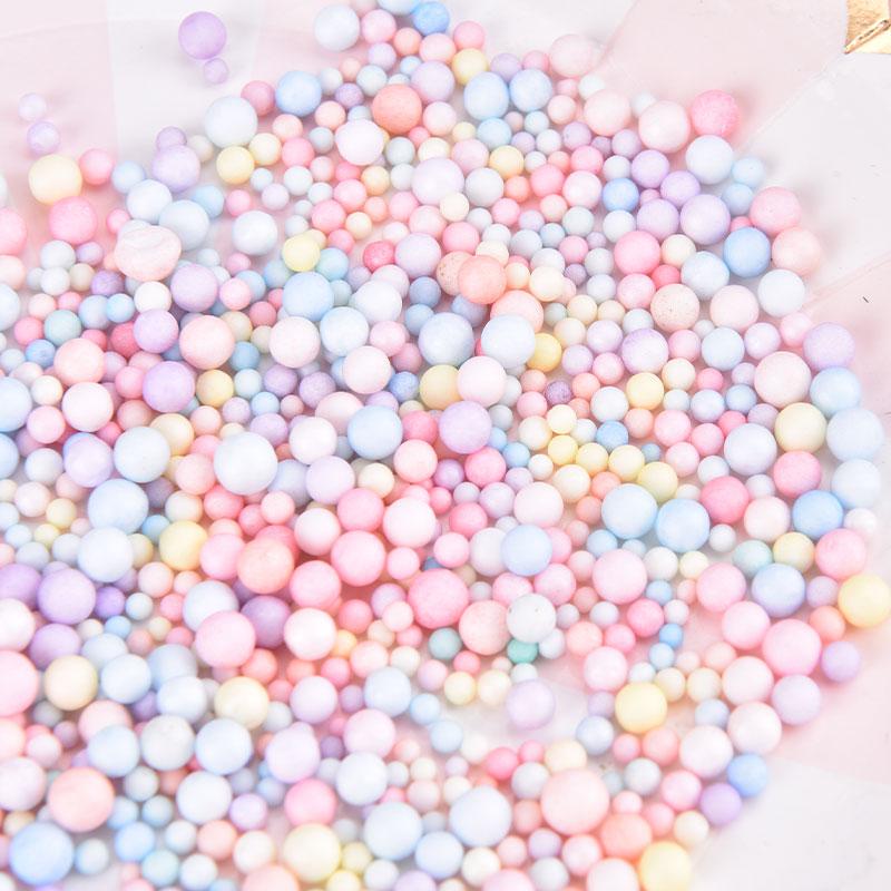 10G/balení Macaron Color Kulatý pěnový míč do dárkové krabičky Potřeby pro dárkové balení