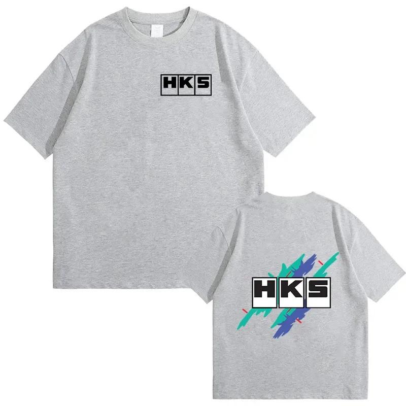 Summer Japanese JDM modified HKS Endless Men's T-shirt Fashion print short-sleeved casual soft loose T-shirt for men