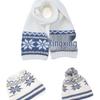 2025 Women's Retro Snowflake Wool Knitted Hat with Fleece-Lined Ear Protection