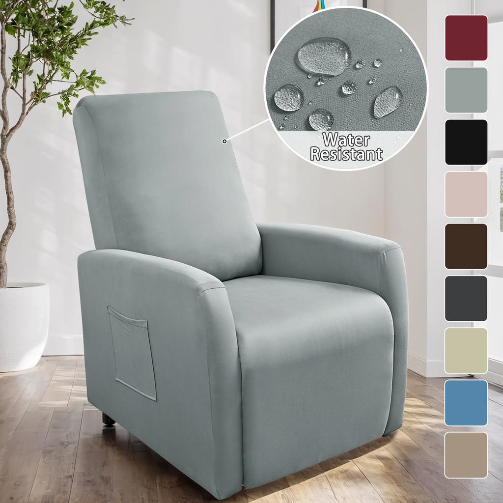 Waterproof Buffalo Milk Silk Little Chivas Sofa Cover Elastic Solid Color Chivas Electric Sofa Cover Lounge Chair Cover