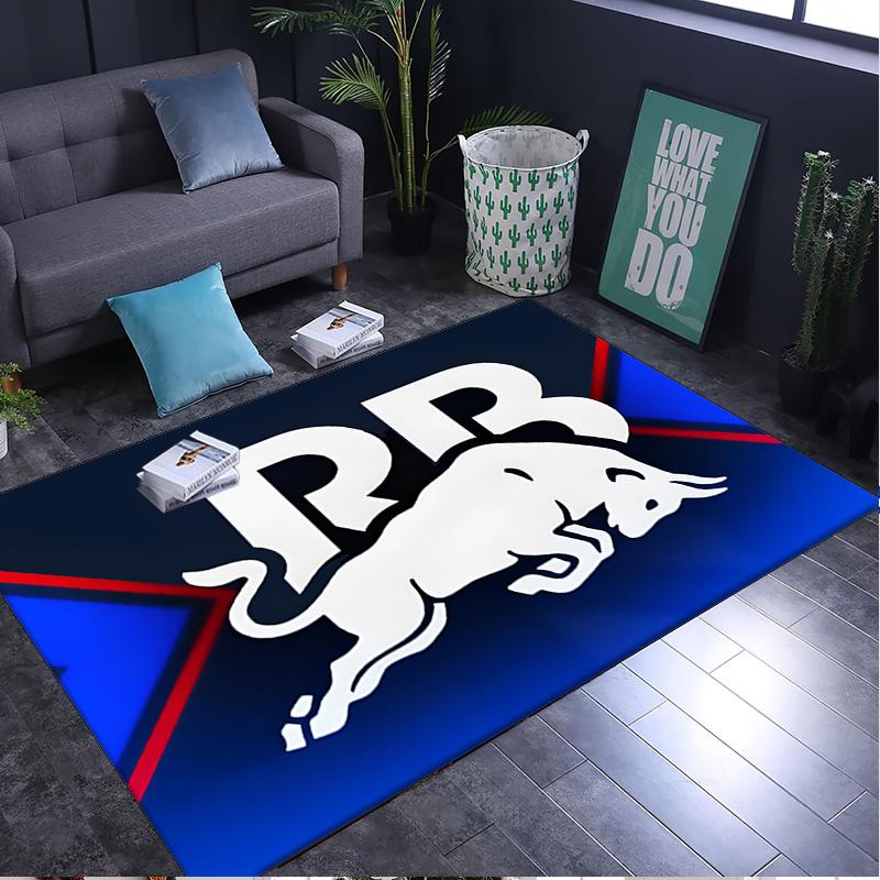 Racing Bulls Rug Area rug for Livingroom, Bedroom, Palyroom, Chair Rug, Office Rug, Floor mat, Large Size Fan Christmas Birthday gift