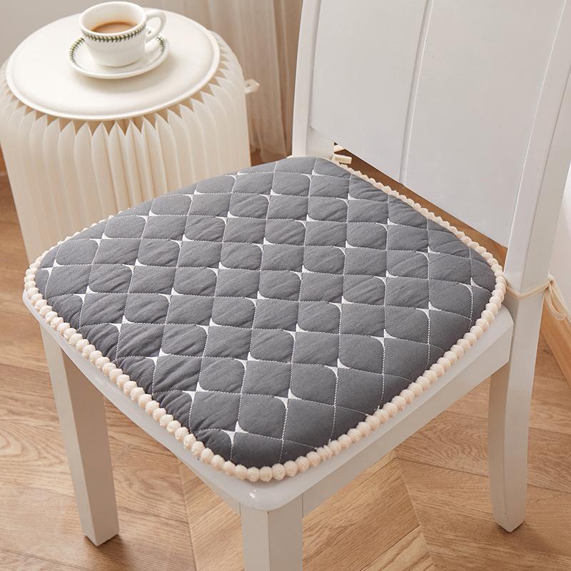 Dining Chair Cushion Thickened Quilted Chair Cushion Rebound Memory Foam Office Stool Cushion Dining Table Cushion